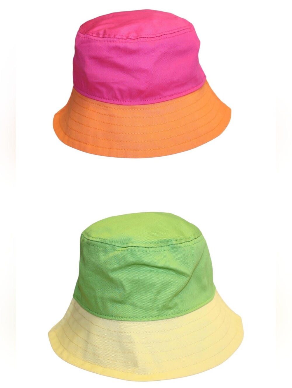 Kids Two-Tone Bucket Hat Set